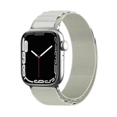 Curea pentru Apple Watch 1/2/3/4/5/6/7/8/SE/SE 2/Ultra (42/44/45/49mm) - Techsuit Watchband (W037) - Alb