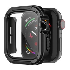 Husa pentru Apple Watch 1 / 2 / 3 (38mm) + Folie - Lito Watch Armor 360 - Negru