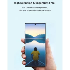Folie Sticla Samsung Galaxy S21 Ultra LITO Privacy 3D UV Glass - Transparent Transparent