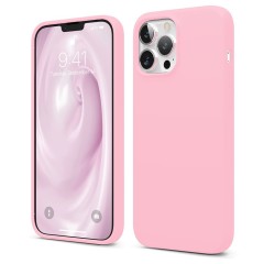 Husa iPhone 13 Pro Casey Studios Premium Soft Silicone - Flamingo Pink