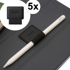 Set 5x Suport Ringke Pen Holder Telefon / Tableta pentru Stylus Pen Autoadeziv - Negru