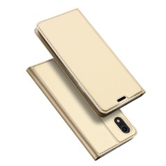 Husa iPhone XR en Dux Ducis Skin Pro Bookcase - Gold