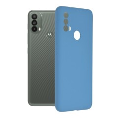 Husa Motorola Moto E40 / Moto E30 Arpex Soft Edge Silicone - Albastru Denim
