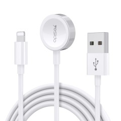 Cablu 2in1 USB to Lightning, Apple Watch, 2.4A, 1.2m Yesido CA-70 - White