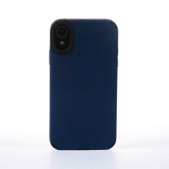 Husa iPhone XR Casey Studios Grained Leather - Albastru