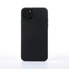Husa iPhone 11 Pro Max Casey Studios Grained Leather - Negru