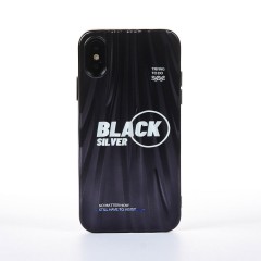 Husa iPhone X/XS Casey Studios Black Silver - Negru