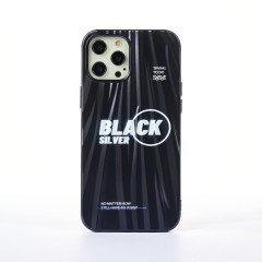 Husa iPhone 12 Pro Max Casey Studios Black Silver - Negru