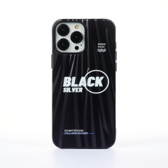 Husa iPhone 13 Pro Max Casey Studios Black Silver - Negru