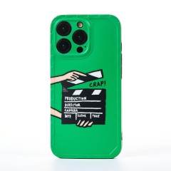 Husa iPhone 13 Pro Casey Studios Ready? Action! - Verde