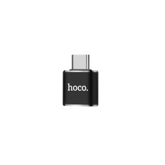 Adaptor OTG USB-A la USB Type-C, Plug & Play, 480Mbps, HOCO, UA5 - Negru