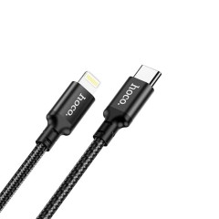Cablu Date USB Type-C la Lightning, PD 20W, 3A, 1.0m, HOCO, X14 - Negru