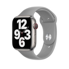 Curea Apple Watch 1/2/3/4/5/6/7/8/SE - 38/40/41 MM - M / L - Silicone Sport Casey Studios Casey Studios - Gray