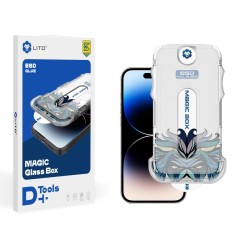 Folie pentru iPhone 15 - Lito Magic Glass Box D+ Tools - Clear