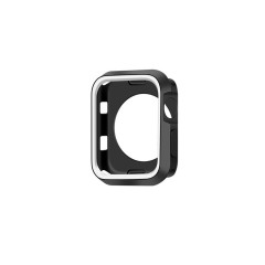 Carcasa 42 MM - 1/2/3/4/5/6/7/8/SE/Ultra Casey Studios Rugged Silicone - Negru/alb