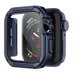 Husa pentru Apple Watch 1 / 2 / 3 (42mm) + Folie - Lito Watch Armor 360 - Verde Albastru 