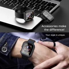 Husa pentru Apple Watch 1 / 2 / 3 (42mm) + Folie - Lito Watch Armor 360 - Albastru Albastru