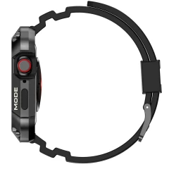 Husa pentru Apple Watch 7 / 8 / 9 (45mm) + Curea - Lito Metal RuggedArmor (LS002) - Grey Gri
