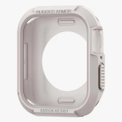 Husa pentru Apple Watch 4 / 5 / 6 / SE / SE 2 / 7 / 8 / 9 (44mm/45mm) - Spigen Rugged Armor - Dune Beige Bej