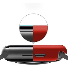 Carcasa 360° (Husa + Folie) Apple Watch 4/5/6/SE - 40MM Casey Studios - Red Red