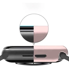 Carcasa 360° (Husa + Folie) Apple Watch 4/5/6/SE - 40MM Casey Studios - Pink Pink