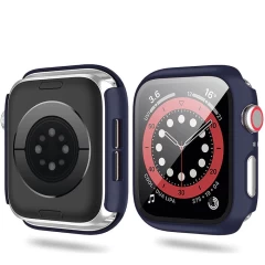 Carcasa 360° (Husa + Folie) Apple Watch 4/5/6/SE - 44MM Casey Studios - Pink Midnight Blue 
