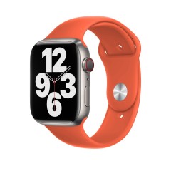 Curea Apple Watch 1/2/3/4/5/6/7/8/SE/Ultra - 42/44/45/49 MM - S /m - Silicone Sport Casey Studios Casey Studios - Orange