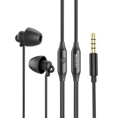 Casti cu fir in-ear Yesido, stereo, microfon, Jack 3.5mm, 1.2m, YH-29 - Negru