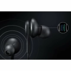 Casti Audio Jack, cu Microfon - Samsung (EO-IA500BBEGWW) - Negru Negru