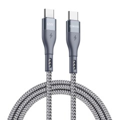 Cablu de Date 2x Type-C Super Fast Charging 65W, 480Mbps, 1m - Duzzona (A2) - Gri