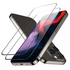 Folie pentru iPhone 15 Pro Max (set 2) - ESR Tempered Glass - Black