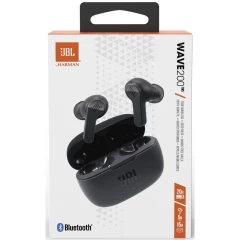 Casti in-ear Bluetooth cu microfon TWS - JBL (Wave 200) - Black Negru