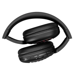 Casti on-ear Wireless pliabile cu Microfon, Bluetooth 5.0 HOCO W23 - Negru Negru