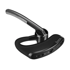 Casti in-ear Wireless, Bluetooth 4.1, Microfon Rotativ si Suport de Ureche HOCO E15 - Negru Negru