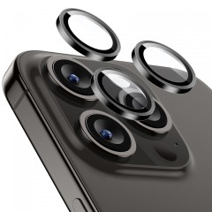 Folie Camera pentru iPhone 15 Pro / 15 Pro Max - ESR Armorite Camera Lens Protectors - Black