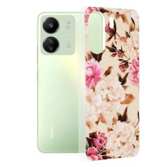 Husa pentru Xiaomi Redmi 13C 4G / Poco C65 - Techsuit Marble Series - Mary Berry Nude