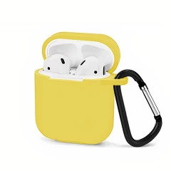 Husa Airpods 1/2 Casey Studios Silicone - Clear Yellow 