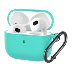 Husa Airpods 3 Casey Studios Silicone - Light Lilac Mint Green 