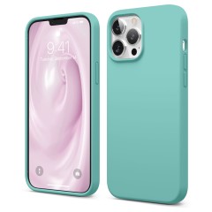 Husa iPhone 13 Pro Casey Studios Premium Soft Silicone - Turqoise