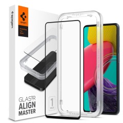 Folie Sticla Samsung Galaxy M53 5G Spigen ALM Glas FC - Negru