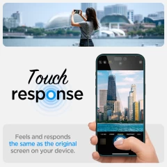 Folie pentru iPhone 14 Pro Max (set 2) - Spigen Glas.tR EZ FIT - transparenta transparenta