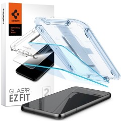 Folie pentru Samsung Galaxy S23 (set 2) - Spigen Glas.tR EZ FIT - transparenta