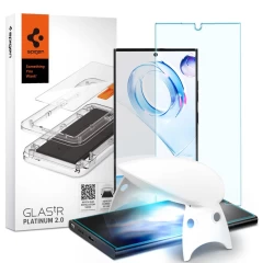 Folie pentru Samsung Galaxy S23 Ultra - Spigen Glas.tR Platinum UV Light - transparenta transparenta