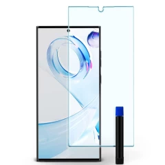 Folie pentru Samsung Galaxy S23 Ultra - Spigen Glas.tR Platinum UV Light - transparenta transparenta