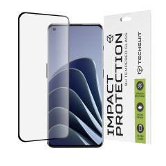 Folie pentru Oppo Find X5 Pro / OnePlus 10 Pro / OnePlus 11 / OnePlus Ace 2 Pro / OnePlus Ace 2 / OnePlus 11R - Techsuit 111D Full Cover / Full Glue Glass / 3D Curved Screen - Black