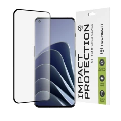 Folie pentru Oppo Find X5 Pro / OnePlus 10 Pro / OnePlus 11 / OnePlus Ace 2 Pro / OnePlus Ace 2 / OnePlus 11R - Techsuit 111D Full Cover / Full Glue Glass / 3D Curved Screen - Black Negru