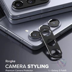 Protectie Camera pentru Samsung Galaxy Z Fold5 - Ringke Camera Styling - Black Negru