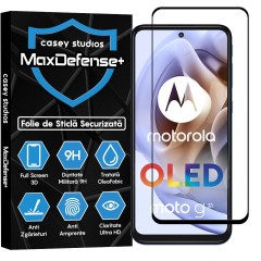 Folie Sticla CASEY STUDIOS compatibila cu Motorola Moto G31 / Moto G41 / Moto G62 5G / Moto G71 5G, Full Glue, Duritate Militara, Ultra HD, Anti Zgarieturi, Anti Amprente, Anti Socuri, Margini Negre
