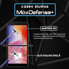 Folie Sticla CASEY STUDIOS compatibila cu Xiaomi Redmi 6 / Redmi 6A, Full Glue, Duritate Militara, Ultra HD, Anti Zgarieturi, Anti Amprente, Anti Socuri, Margini Negre Negru