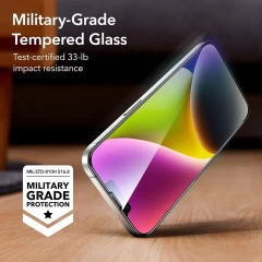 Folie pentru iPhone 13 / 13 Pro / 14 (set 2) - ESR Tempered Glass - Clear transparenta